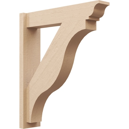 Ekena Millwork 5 1/2-in W x 24-in D x 28-in H Funston Trad Rough Cedar Woodgrain TimberThane Outlooker, Primed Tan OUTUR055X24X28FST04RCPR